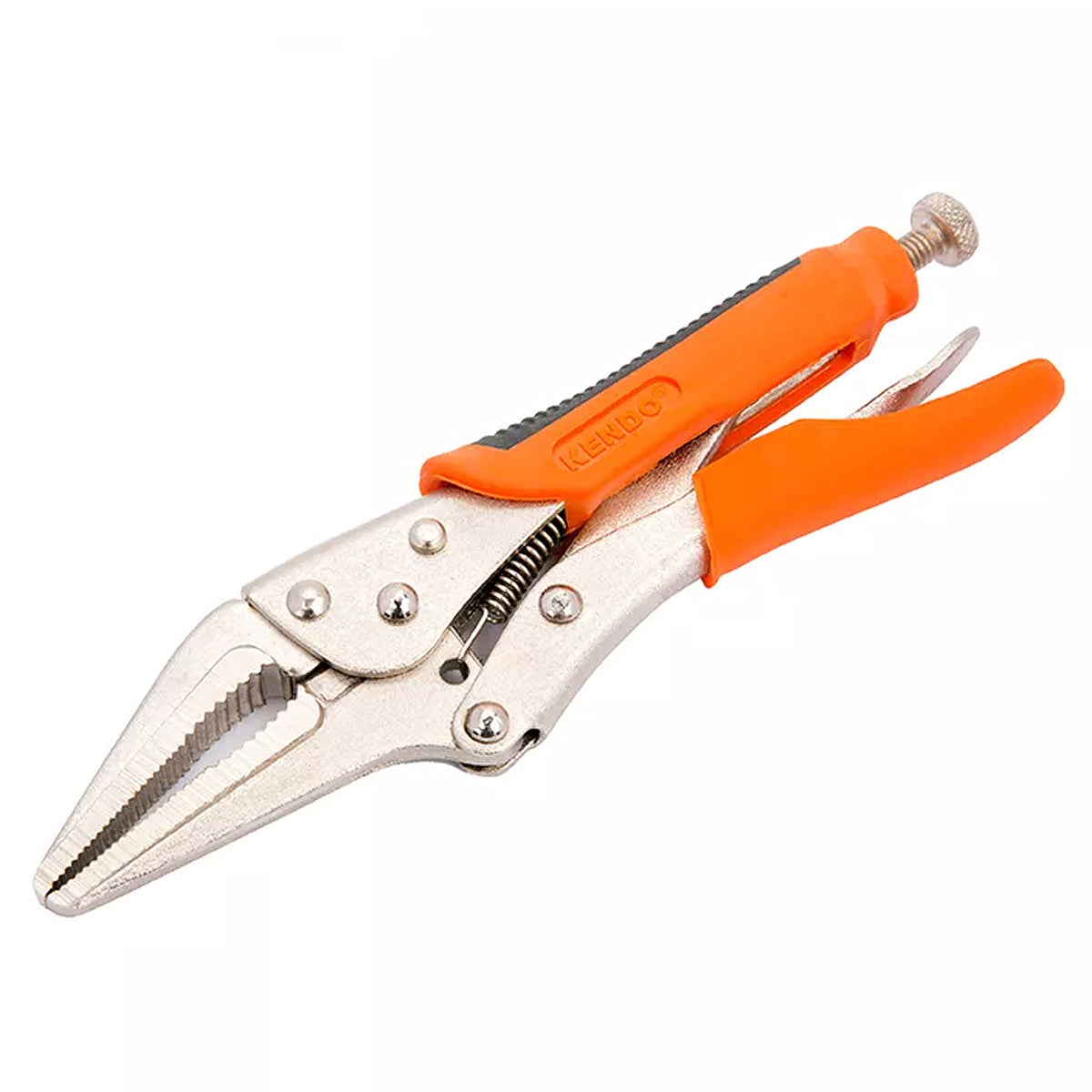 Kìm bấm chết mũi nhọn Kendo 11612 chiều dài 10 inch (250mm) cán bọc nhựa, vật liệu thép carbon