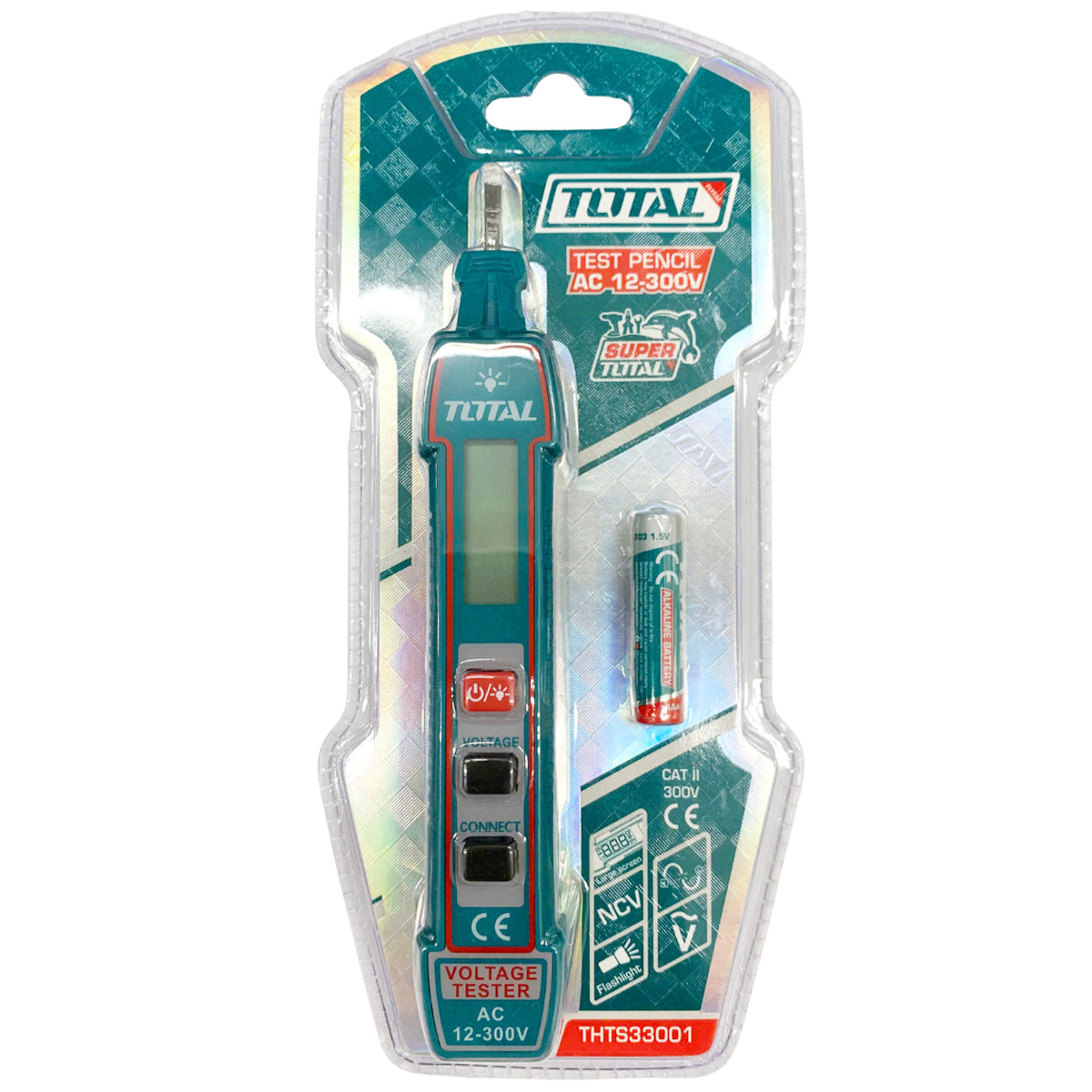 Bút thử điện kỹ thuật số AC 300V Total THTS33001