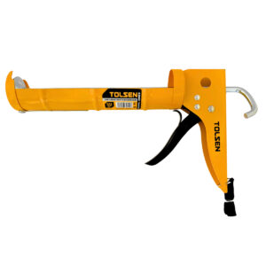 Súng bắn Silicon 3 trong 1 công nghiệp 225mm/9 inch, thép ép, trục đẩy răng cưa, có dao cắt TOLSEN 43043 (hạng nặng)