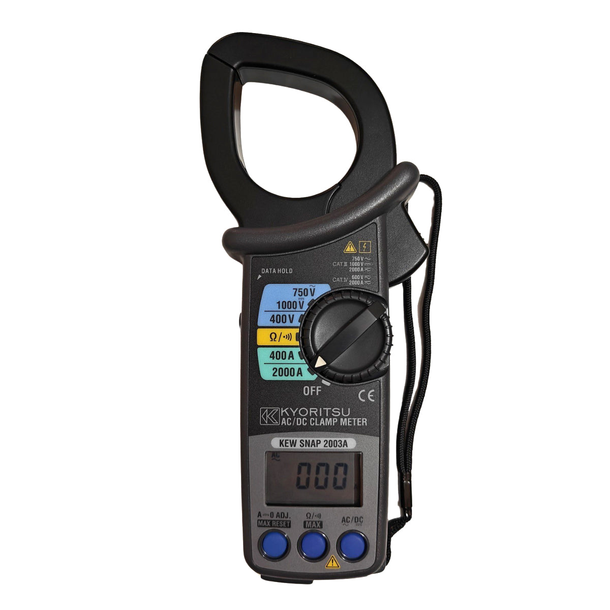 Ampe kìm đo dòng AC/DC kỹ thuật số Kyoritsu Kew 2003A, dải đo 400A-2000A