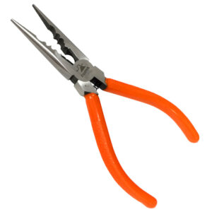 Kìm mũi nhọn đa năng, có lò xo trợ lực Fujiya 320S-150, kích thước 150mm. Tiêu chuẩn RoHS