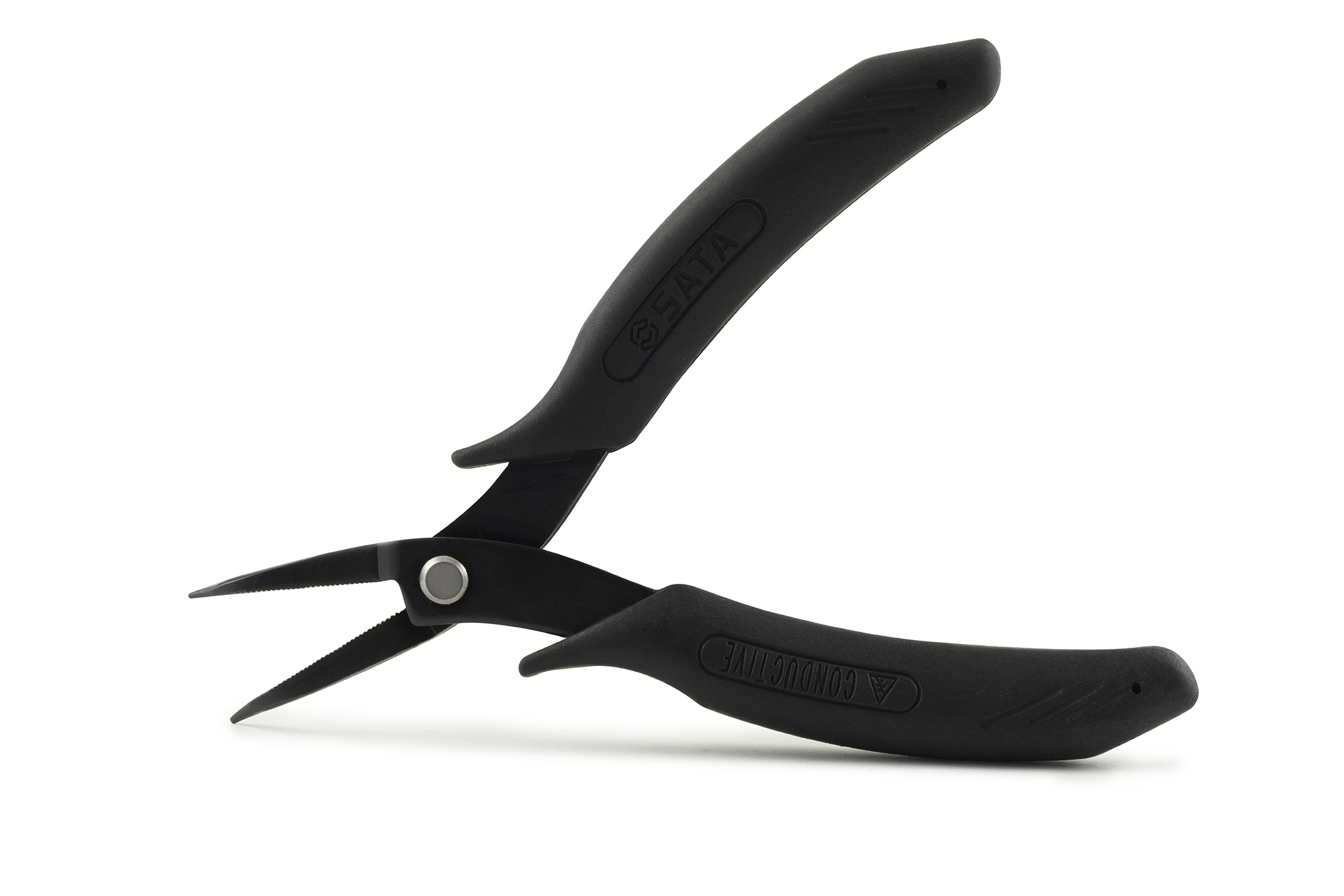 Kìm nhọn mũi cong điện tử 5" SATA 75131 (125mm) - Ảnh 5