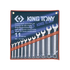 Bộ cờ lê đầu tròng, đầu mở 11 chiếc 1/4" - 15/16" Kingtony 1211SR