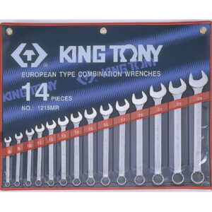 Bộ cờ lê đầu tròng, đầu mở 14 chiếc 8-24mm Kingtony 1215MR