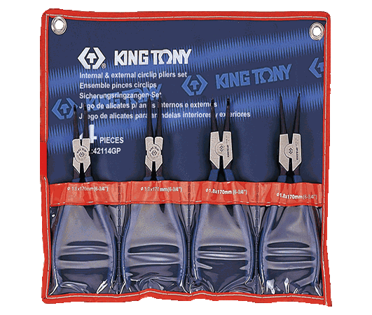 Bộ kìm mở phanh 4 Pc Kingtony 42114GP