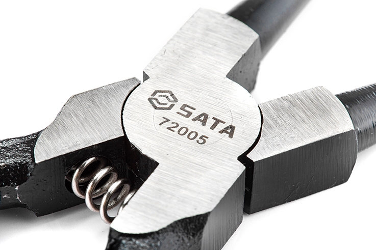 Kìm đóng phe trong mũi cong 7"/178mm Sata 72005 - Ảnh 7