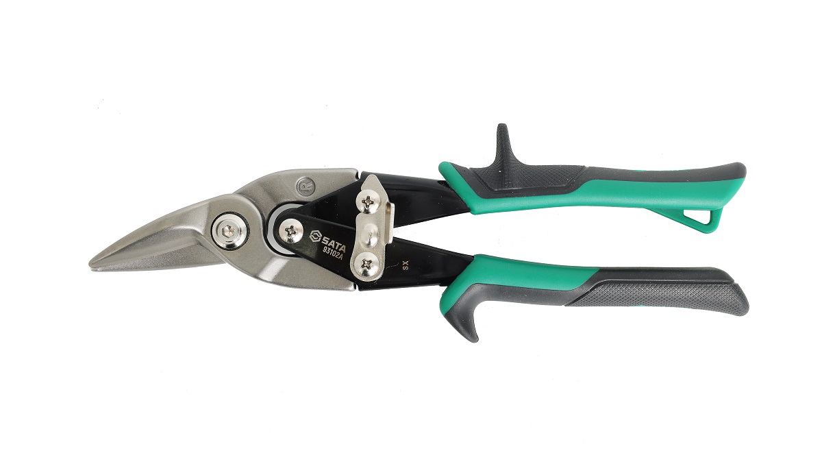 Kéo cắt tôn mũi cong phải 250mm Sata 93102A