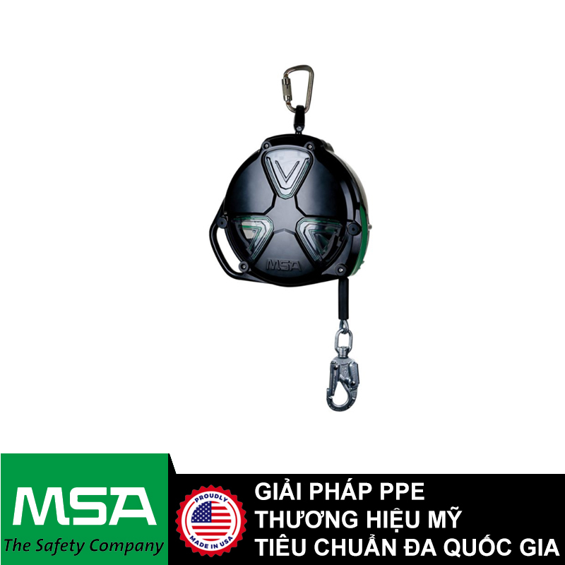 Cuộn dây cáp hãm tự động thép 30m MSA V-TEC