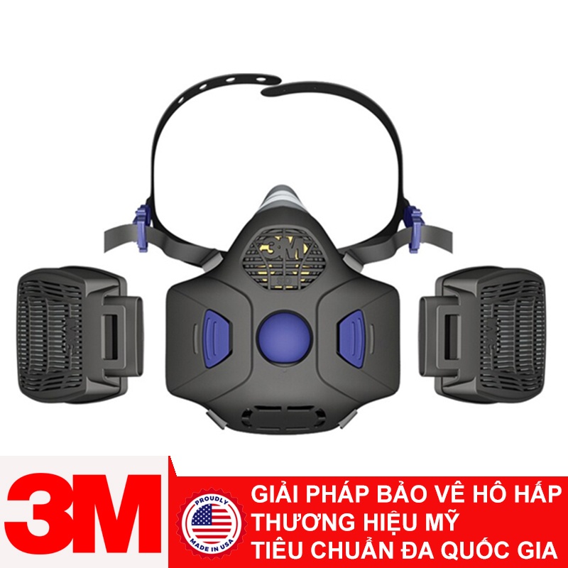 Mặt nạ nửa mặt phòng độc 2 phin lọc 3M HF-800