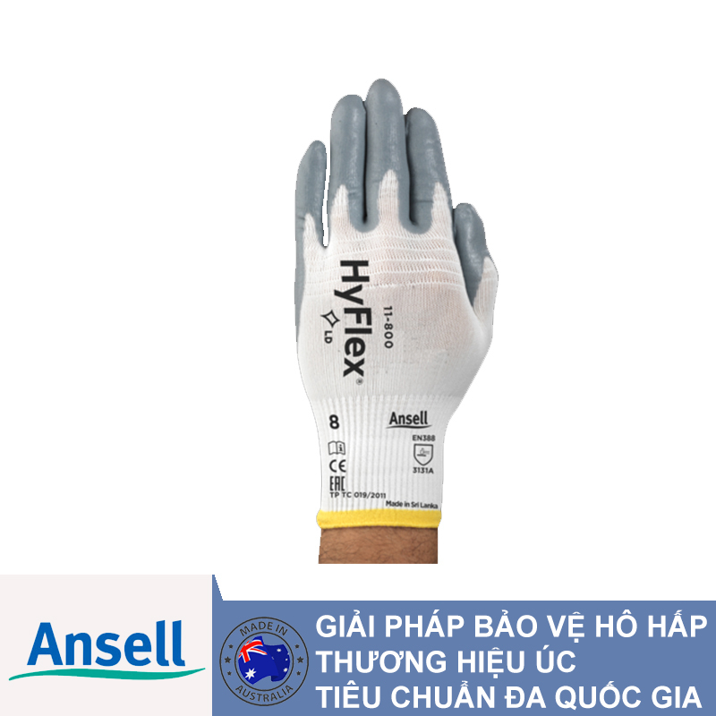 Găng tay cơ khí đa năng Ansell Hyflex 11-800