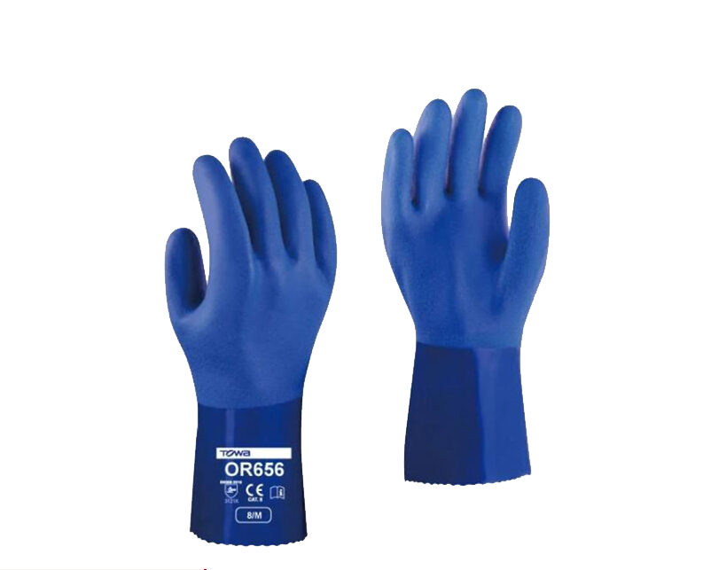 Găng tay công nghiệp hóa dầu PVC Towa 656