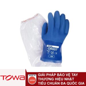 Găng tay công nghiệp hóa dầu PVC Towa 657