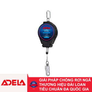 Dây an toàn hãm trượt tự động 20m Adela RFA -200 dây cáp thép