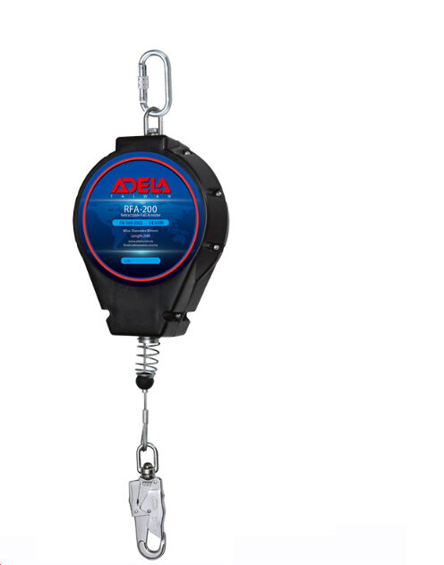 Dây an toàn hãm trượt tự động 20m Adela RFA -200 dây cáp thép