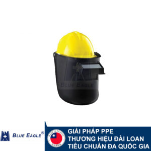 Mặt nạ hàn 2 lớp kính (trắng, đen) gắn mũ bảo hộ Blue Eagle WH-770