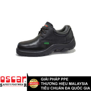 Giày bảo hộ thấp cổ da Oscar Black