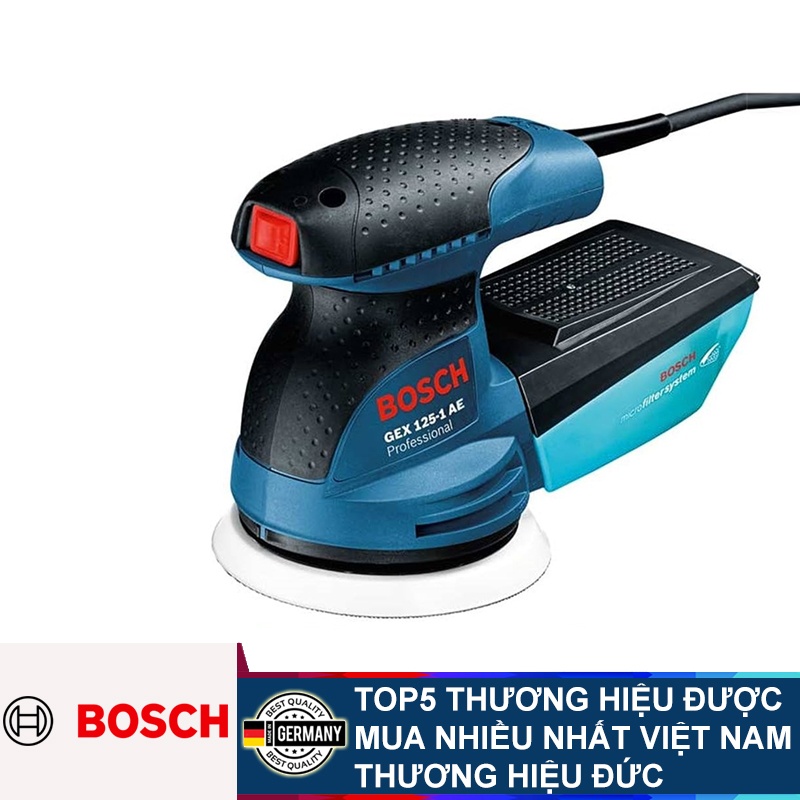 Máy chà nhám lệch tâm 125mm 250W Bosch GEX 125-1AE