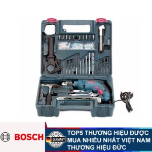 Bộ 100 món máy khoan động lực 13mm 650W Bosch GSB 13 RE