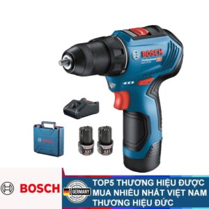 Máy vặn vít pin 8mm 12V Bosch GSR 12V-30 (2pin+1 sạc)