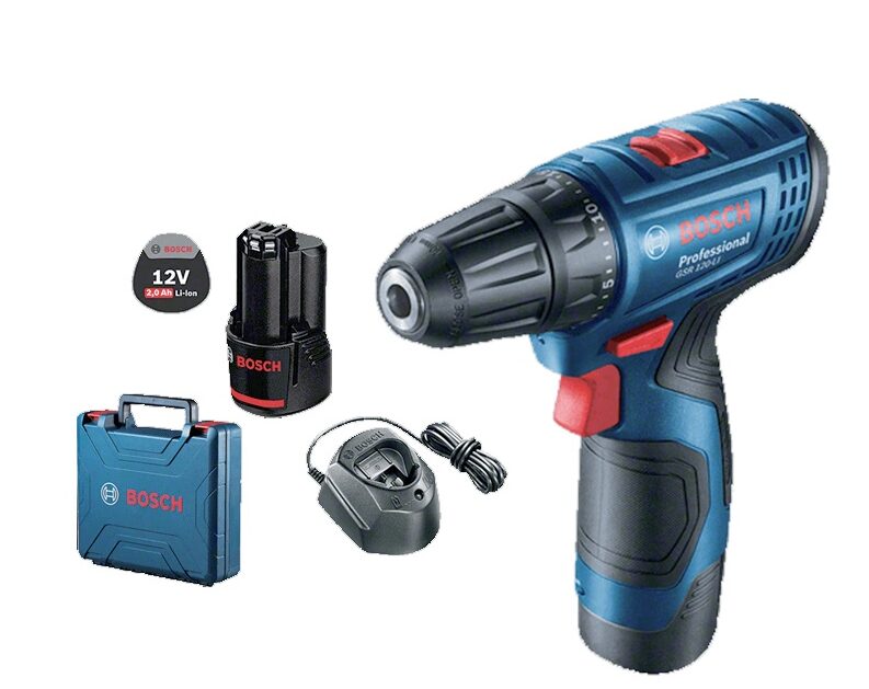 Máy vặn vít pin 10mm 12V Bosch GSR 120-LI (kèm 2pin+1 sạc)