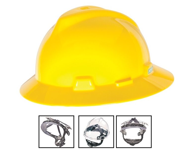 Mũ bảo hộ vành rộng MSA V-Gard (màu vàng)