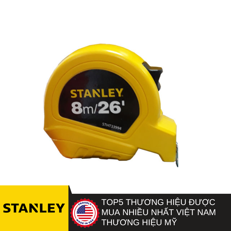 Thước cuốn thép 8m Stanley 33-994