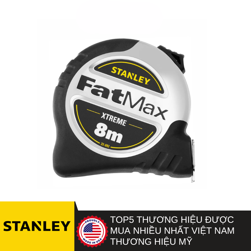 Thước cuốn thép 8m Stanley 0-33-892