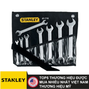 Bộ cờ lê 2 đầu miệng 6-22mm 8 chi tiết Stanley 87-718-1