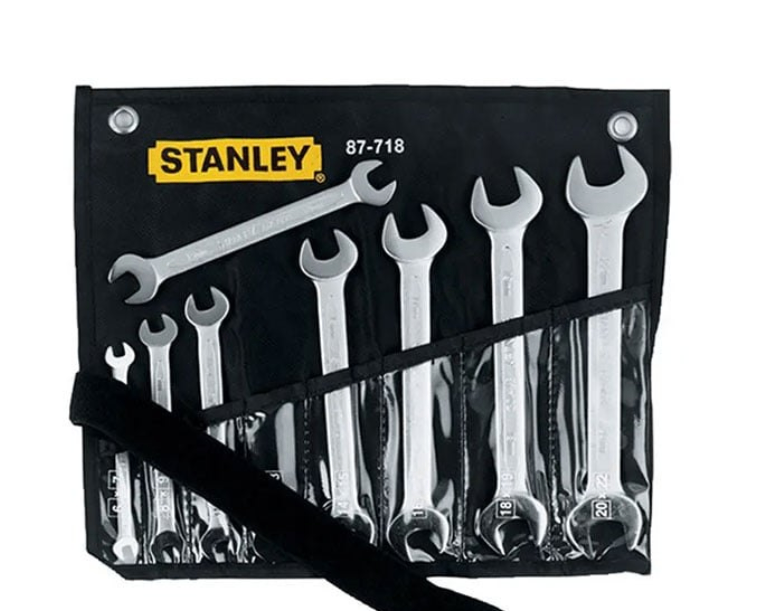 Bộ cờ lê 2 đầu miệng 6-22mm 8 chi tiết Stanley 87-718-1