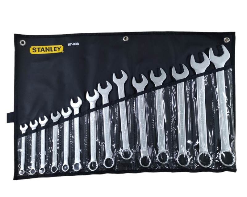 Bộ cờ lê đầu tròng đầu mở 14 chi tiết 10-32mm Stanley 87-038-1-22