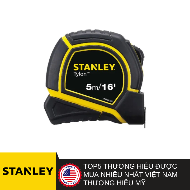 Thước cuốn thép 5m Stanley STHT36194