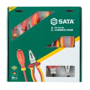 Bộ kềm và tua vít cách điện 1000V (VDE) 9 chi tiết SATA 09262