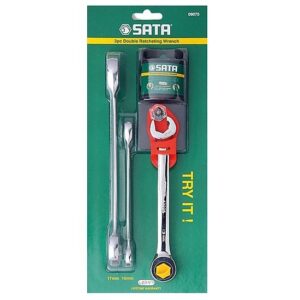 Bộ cờ lê vòng miệng tự động 3 chi tiết Sata 09075