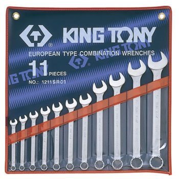 Bộ cờ lê vòng miệng 11 chi tiết hệ inch Kingtony 1211SR01 1/4" - 1"
