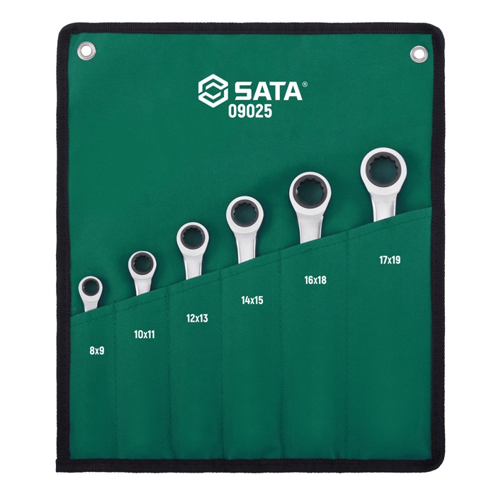 Bộ cờ lê 2 đầu vòng 8-19mm Sata 09025