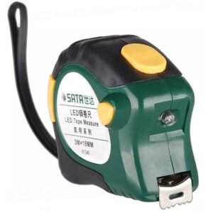 Thước cuộn thép có đèn LED 3.5m Sata 91346