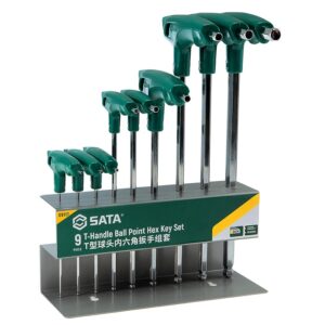 Bộ lục giác chữ T đầu bi Sata 09117 2-10mm