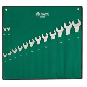 Bộ cờ lê vòng miệng hệ inch 14 chi tiết Sata 09069