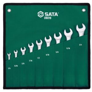 Bộ cờ lê vòng miệng 9 chi tiết hệ inch Sata 09019