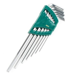 Bộ lục giác thân dài hệ mét 7 chi tiết Sata 09111