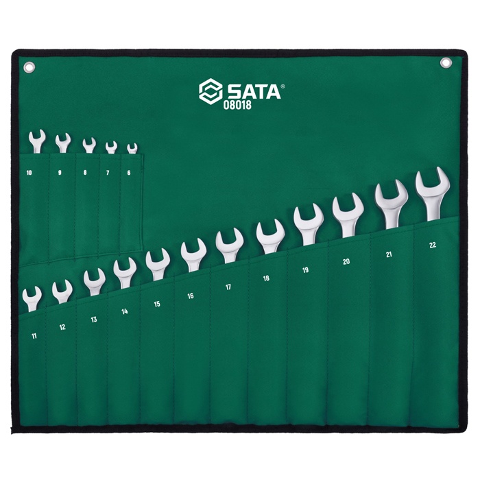 Bộ cờ lê vòng miệng 17 chi tiết Sata 08018