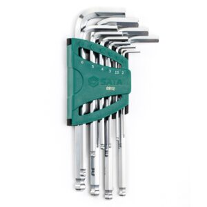 Bộ lục giác dài đầu bi 10 chi tiết Sata 09112