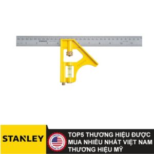 Thước ê ke thuỷ cán sắt 12''/300mm Stanley 46-028