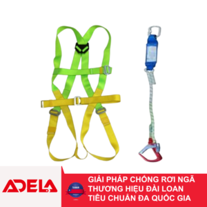 Dây đai toàn thân + dây treo giảm sốc 1 móc nhôm Adela H-4501+EW-71051