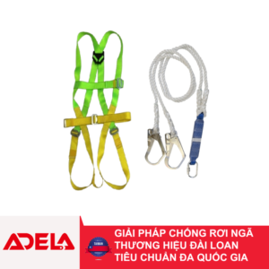Dây đai toàn thân + dây treo giảm sốc 2 móc Adela H-4501+EF-32
