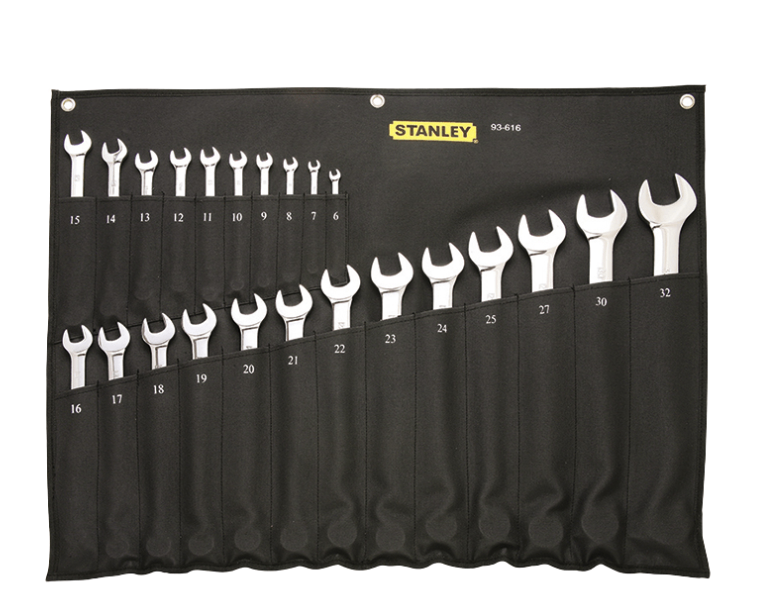 Bộ cờ lê vòng miệng 23 chi tiết 6-32mm Stanley 93-616