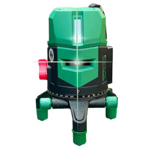 Máy cân mực Laser 5 tia xanh Dekton DK-LS0503 dùng pin Lithium, phạm vi đo 50m có remote điều khiển từ xa