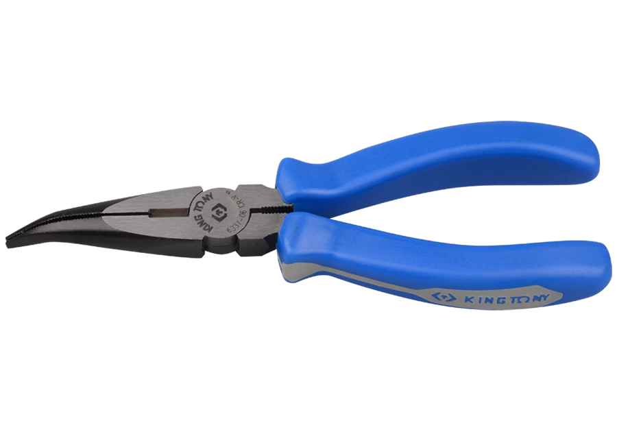 Kìm mũi nhọn mỏ cong Kingtony 6331-06 – 163mm (Thép Cr-V)