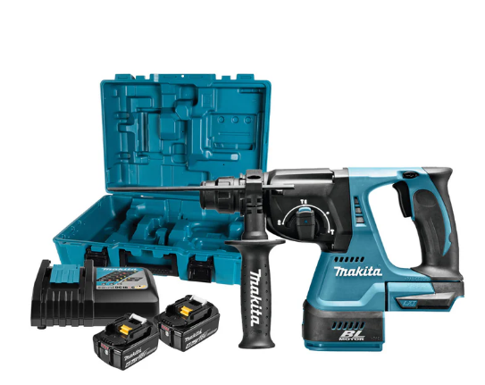 Máy khoan bê tông 3 chức năng Makita DHR242 dùng Pin 18V LXT khả năng khoan 24mm, đuôi gài SDS-Plus