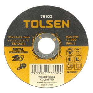 Đá cắt sắt & inox Tolsen 76102 115x1.2x22.2mm